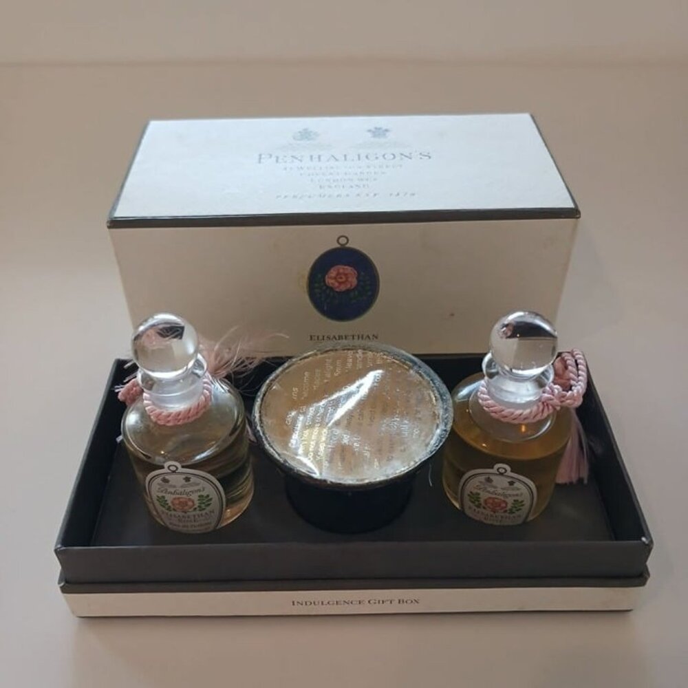VTG Penhaligon's Elisabethan Rose Eau de Toilette Bath Oil Indulgence Gift Box